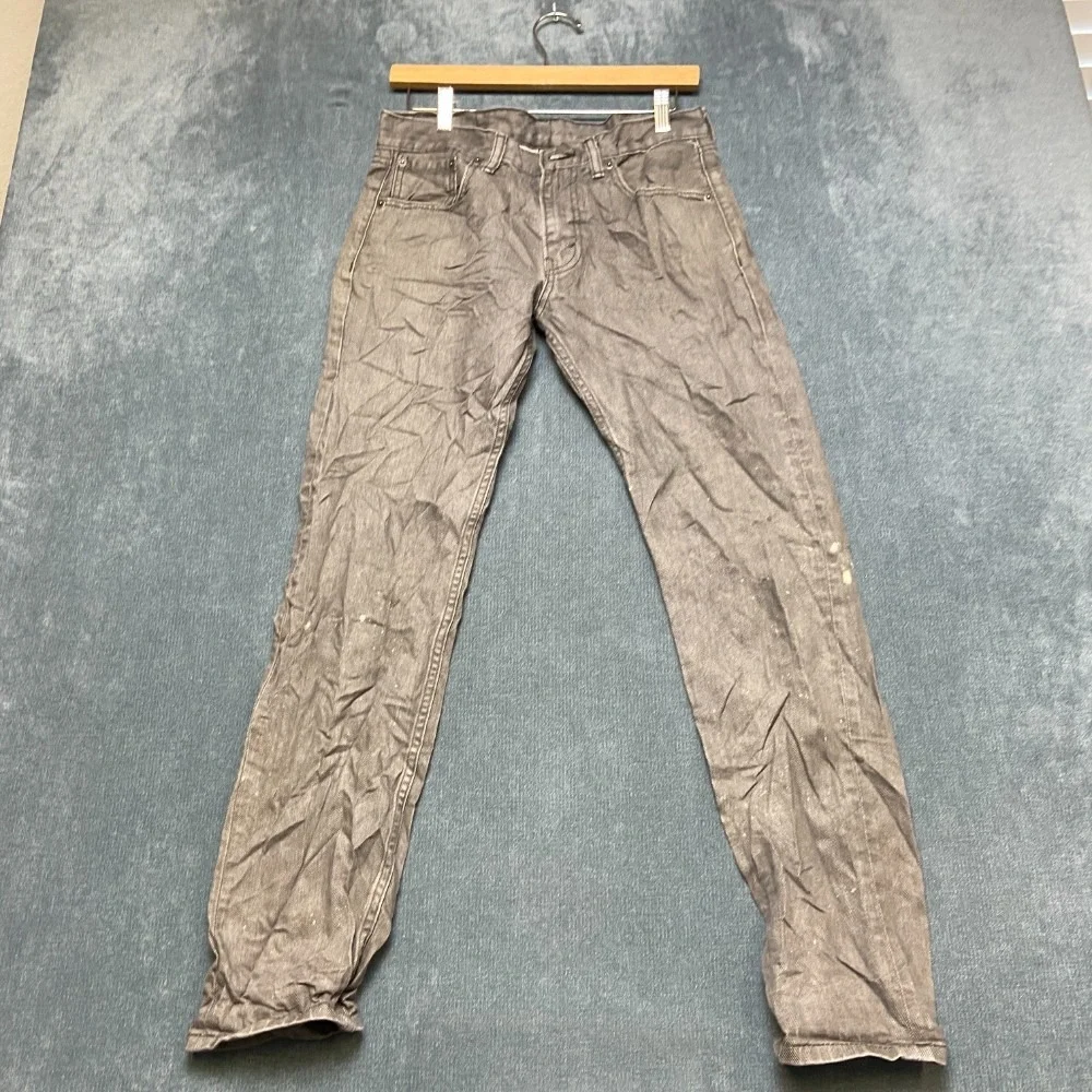 VTG Levi's 508 Jeans Mens 29x32 Gray Denim Cotton Slim Fit Straight Leg